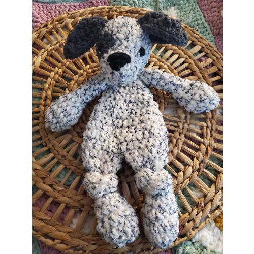 Handmade Paloma Puppy - Made to Order-Handmade Dog Puppy - Nursery Decor - Baby Shower Toddler Birthday Gift- Puppy Dog Lovey Knotted Lovey