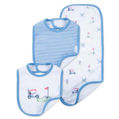 Golf Club Bib & Burp Set