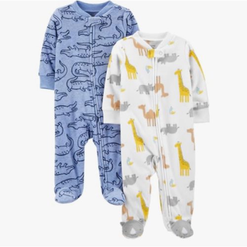Simple Joys by Carter's baby-boys 2-pack Fleece Footed Sleep and PlayBaby and Toddler Sleepers