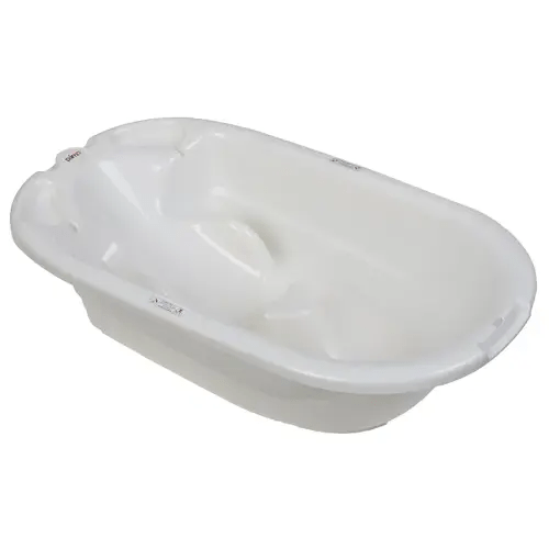 EuroBath 2-Stage Baby Bath Tub, White - Large, Long Lasting Baby Essentials, Must-Have Baby Bathtub, Newborn Essentials, Infant Bathtub & Baby Care Products for Registry