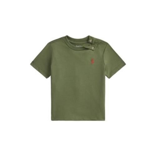 Baby Boys Cotton Jersey Crew Neck T-Shirt