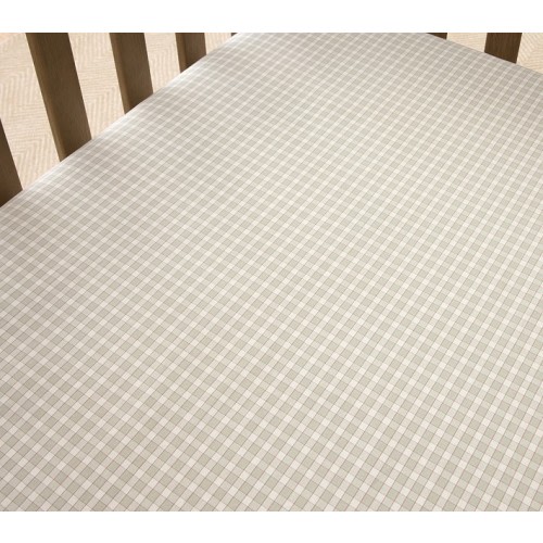 Rylee + Cru Plaid Organic Crib Fitted Sheet