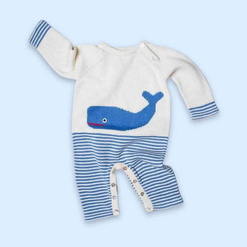 Whale Knitted Romper