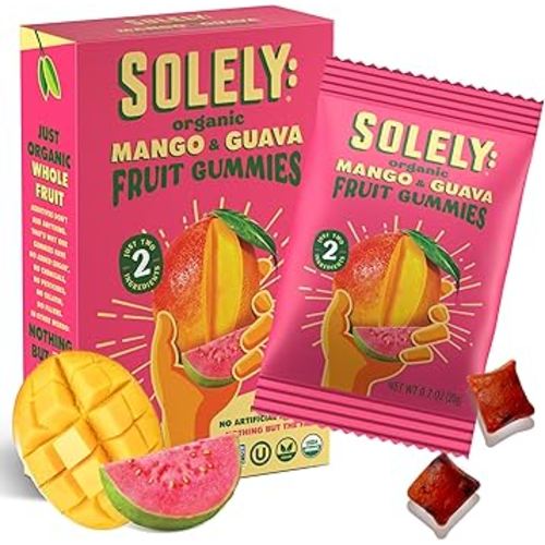 SOLELY Organic Mango & Guava Fruit Gummies, 3.5 OZ