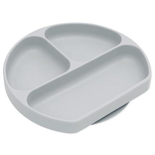 Bumkins Toddler and Baby Suction Plate, Divided Grip Dish
