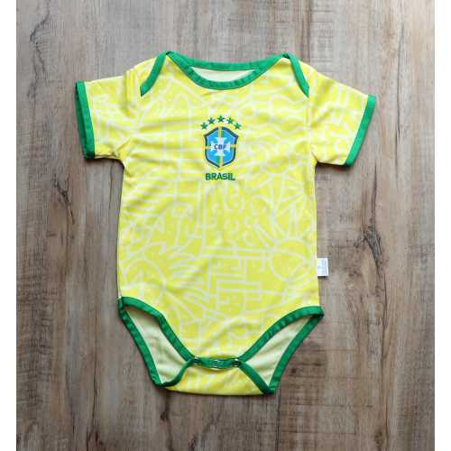 Brazil Home Baby Jersey,Baby Jersey,Brazil Jersey,Best Gift for Fans,Baby Jersey ,Baby Bodysuit Barcelona Home Kit,Baby Gifts,Gifts for Kids