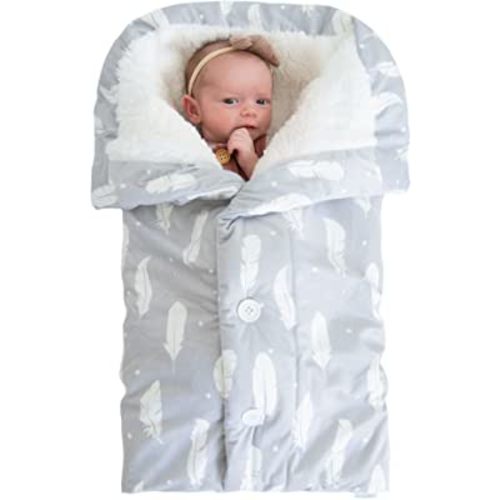 The Swaddle Blanket - Boho Feathers - Sleep Swaddle Blankets For Baby Boy & Girl - Infant Sleep Sack 0-3 Months - Newborn Wrap Swaddle Blanket - Newborn Essentials For Baby