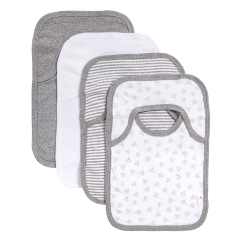 Burt's Bees Baby Unisex Baby Bibs, Lap Shoulder Drool Cloths