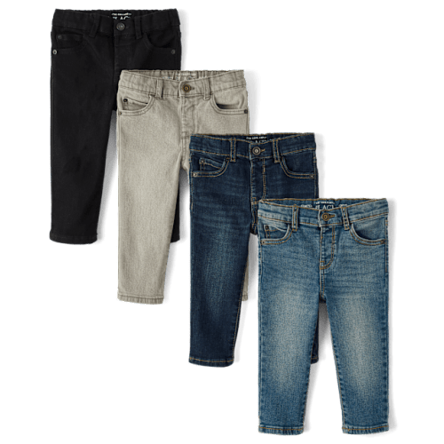 Baby And Toddler Boys Skinny Jeans 4-Pack - Multi