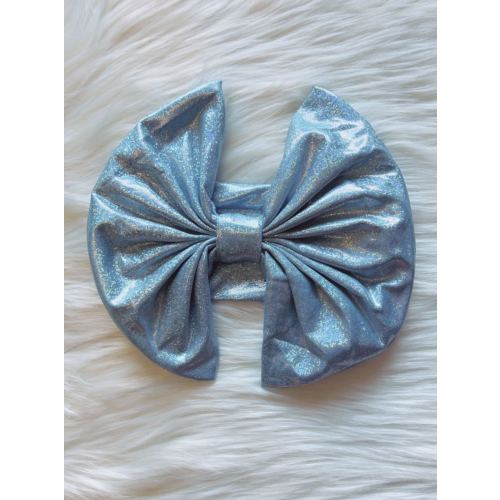 Aqua metallic oversized 8.5" hairband (set of 4pcs for 9.99) DLH1119-4