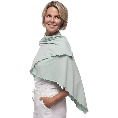 Coolibar UPF 50+ Savannah Sun Blanket - Sun Protective (One Size- Misty Aqua)