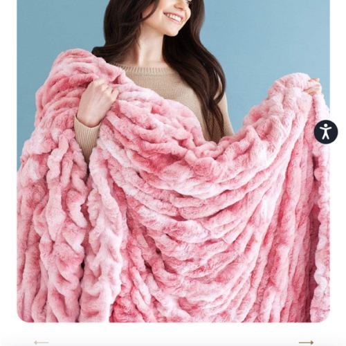 Cotton Candy Pink Hugs Blanket | Minky Couture
