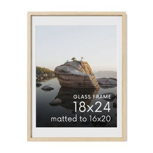 Haus and Hues Oak Picture Frame with Glass, Natural