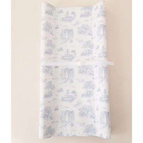 Spring Toile Blue Contour Change Pad | The Gilded Bird – The Gilded Bird US