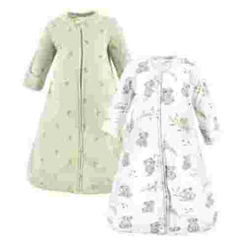 Hudson Baby Cotton Long-Sleeve Wearable Sleeping Bag, Sack, Blanket, Cuddly Koala Long Sleeve, 0-3 Months