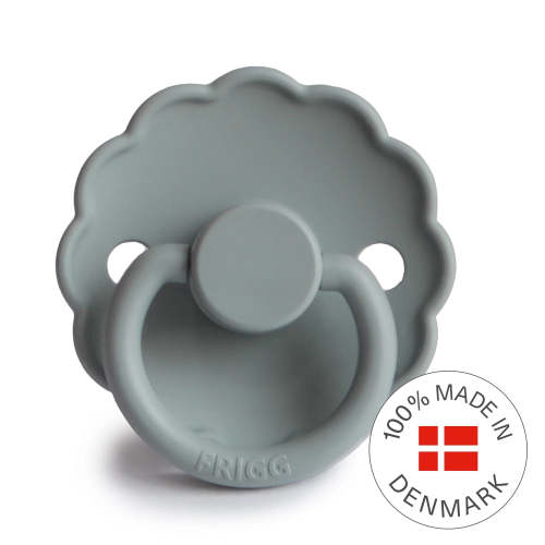 FRIGG Round Pacifier - Daisy Silicone Size 1 - French Gray