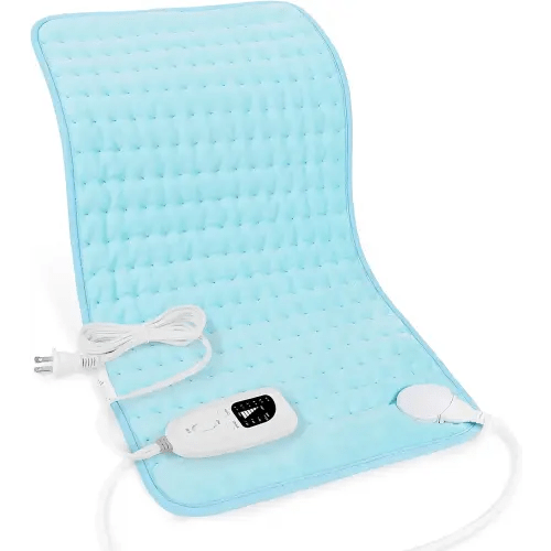 Heating Pad-Electric Heating Pads for Back,Neck,Abdomen,Moist Heated Pad for Shoulder,Knee,Hot Pad for Arms and Legs,Dry&Moist Heat & Auto Shut Off(Baby Blue, 12''×24'')