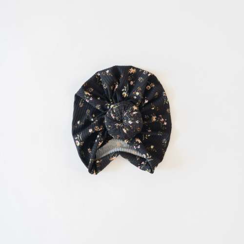 Headwrap in Midnight Fleur