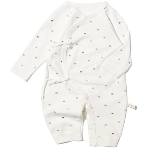 100% Organic Cotton Soft 0-6 Months Newborn Baby Romper Jumpsuits for Boys and Girls Unisex Long Sleeve