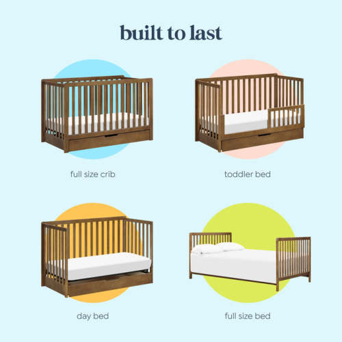 Colby 4-in-1 Convertible Crib – WALNUT