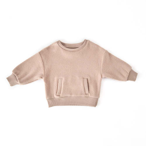 Teddy Fleece Dropped Shoulder Sweatshirt