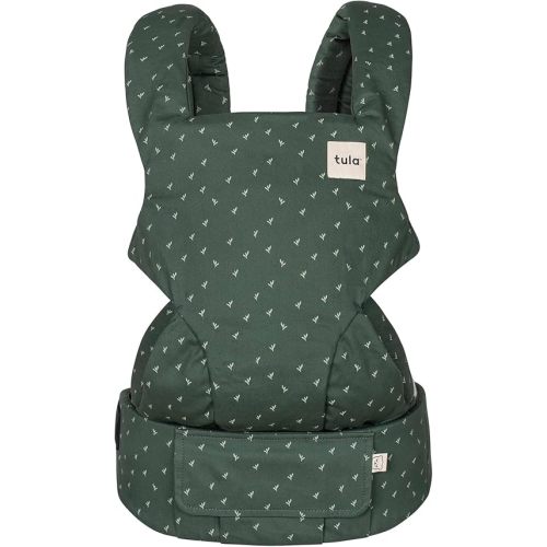 Baby Tula Explore Cotton Baby Carrier 7 – 45 lb, Adjustable Newborn to Toddler Carrier, Multiple Ergonomic Positions Front and Back, Soft and Supportive – Tula Coast, Seedling