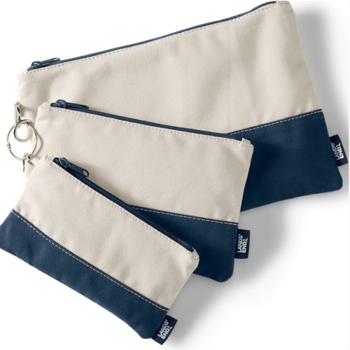 Zip Canvas Pouch 3 Pack | Lands' End
