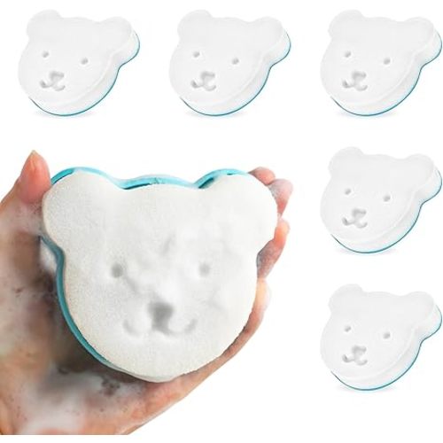 oogiebear Cradle Cap Brush Kit for Babies – Gentle and Safe Scalp Massage Care with Sponge, Brush, and Comb for Newborns and Babies