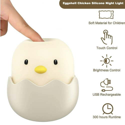 CNKOO Kids Night Light ,Soft Silicone Adjustable Baby Night Light with Touch Sensor for Nursing/Breastfeeding | Newborn or Toddler Bedroom Decor for Girls Boys-Bedroom Decor Birthday Gifts
