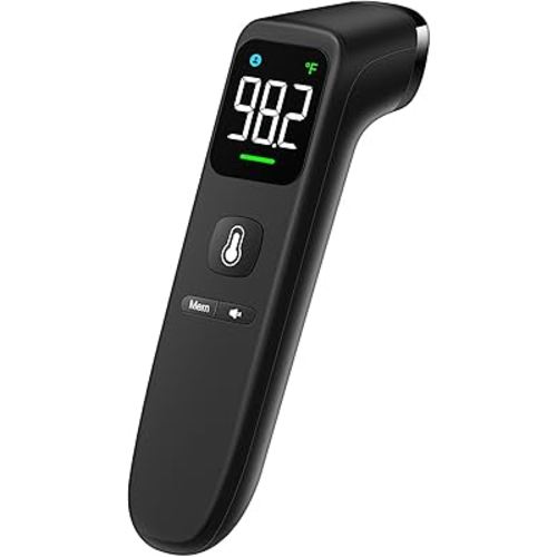 No-Touch Thermometer for Adults and Kids - Digital Forehead Thermometer with High Accuracy, Ultra Clear LEDScreen and Fever Alarm, FSA HSA Eligible