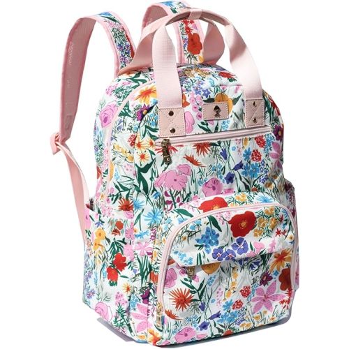 ESVAN Diaper Bag Backpack, Large Capacity Multifunction Baby Essentials Fashion Travel Pack Linen Canvas office Laptop Bag