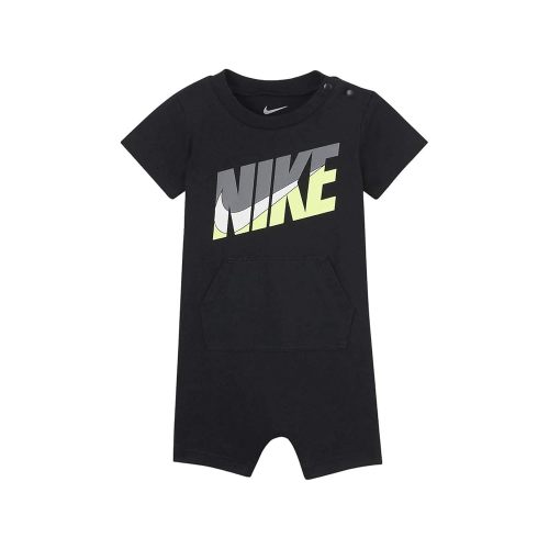 Nike Baby Boy Romper (Black(56H547-023)/Yellow, 6 Months)