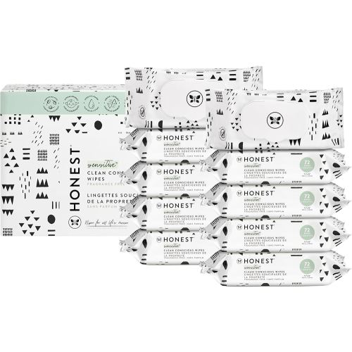 Amazon.com: The Honest Company Clean Conscious Multi-Use Wipes | Hypoallergenic + Unscented for Sensitive Skin | Over 99% Water, Compostable, Plant Based, Baby Wipes | Pattern Play, 288 Count