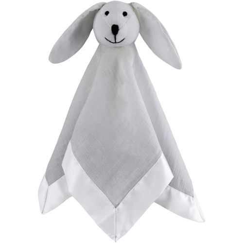 aden + anais Essentials Classic Lovey, Cotton Muslin Bunny, Solid Micro Chip