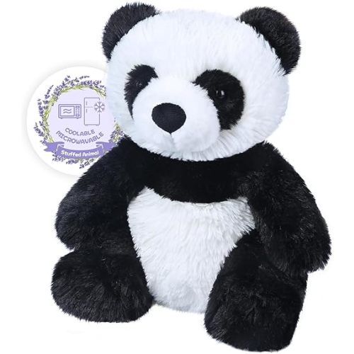 Warmable Panda Stuffed Animals, Microwave Heating Pads for Cramps, Anxiety & Stress Relief, Cuddly Panda Plushies with Lavender Scent, Heatable & Coolable Stuffed Panda Bear, Panda Gifts