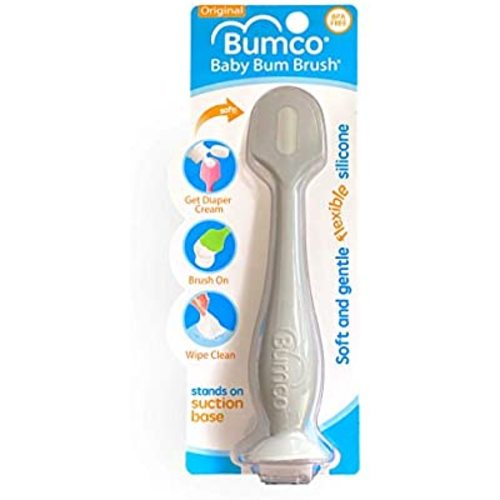 Bumco Diaper Cream Spatula - Baby Bum Brush for Butt Paste Diaper Cream, Baby Butt Cream Diaper Cream Applicator, Butt Spatula Baby Necessities, Diaper Cream Brush, Gray