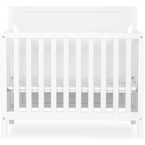 Dream On Me Bellport 4 in 1 Convertible Mini/Portable Crib, White 40x25x33 Inch (Pack of 1)
