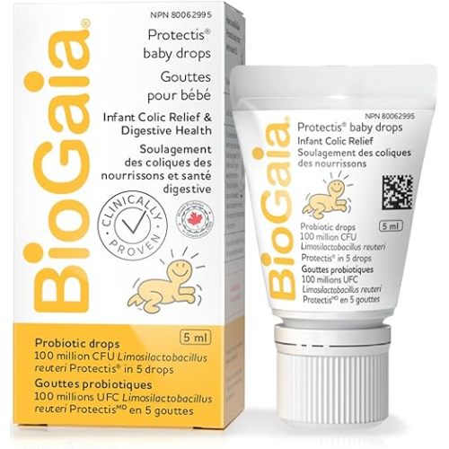 BioGaia Probiotic Baby Drops 5mL (125 Drops) for infant colic relief, newborns and babies
