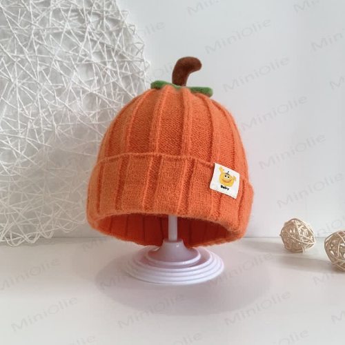 Baby Pumpkin Lovely Knitted Beanie