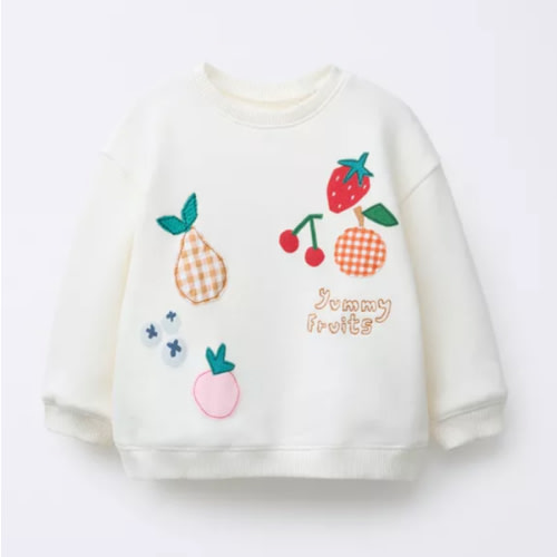 FRUIT PATCH SWEATSHIRT - Oyster-white | ZARA United States
