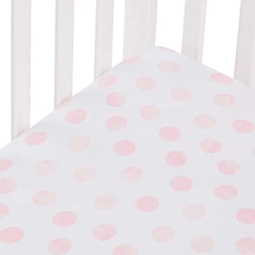 Amazon.com: Andi Mae Crib Sheet - Watercolor Pink Dots - 100% Jersey Cotton - Fits Standard Crib or Toddler Mattresses : Baby