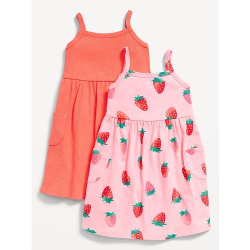 Sleeveless Pocket Jersey-Knit Fit and Flare Dress for Toddler Girls | Old Navy