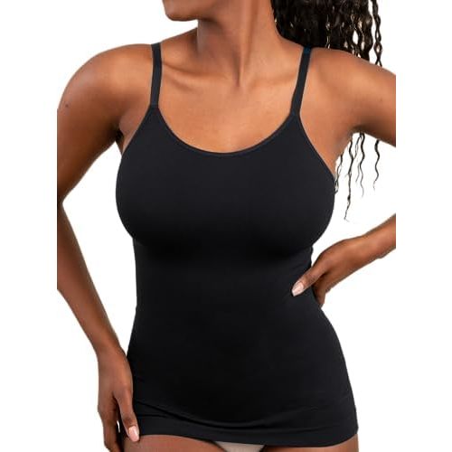 SHAPERMINT Womens Tops - Scoop Neck Cami Body Shaper for Women, Shapewear Tummy Control, Camisole Tank Tops for Women