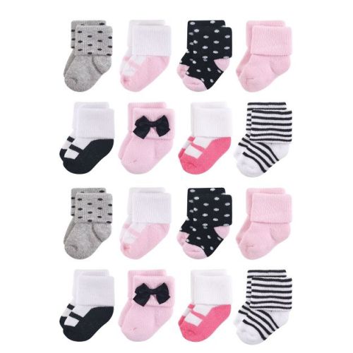 Little Treasure Cotton Rich Terry Socks 16-Pack, Confetti, 6-12 Months