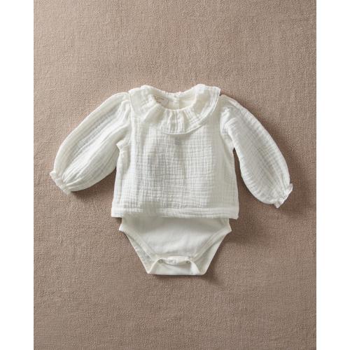 MUSLIN BABY BODYSUIT - Baby 0-18 months - KIDS AND BABY - CLOTHING AND SHOES | Zara Home United States of America