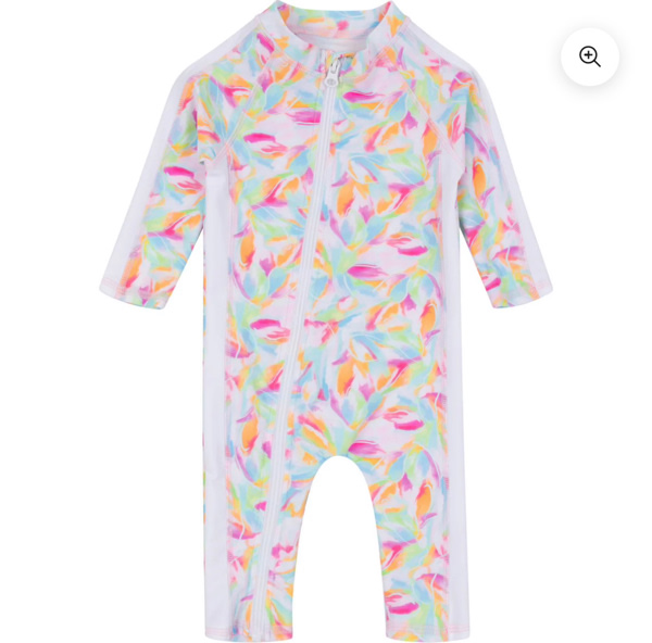 Sunsuit - Long Sleeve Romper Swimsuit | "Petals"