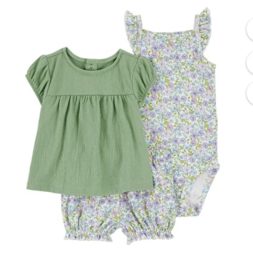 Carter's Child of Mine Baby Girl outfit Set, 3-Piece, Sizes 0/3-24 Months - Walmart.com