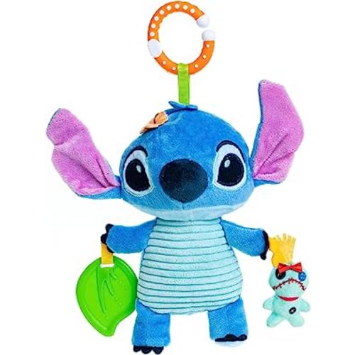 KIDS PREFERRED Disney Baby Lilo & Stitch - Stitch On The Go Activity Toy 12 Inches, Blue