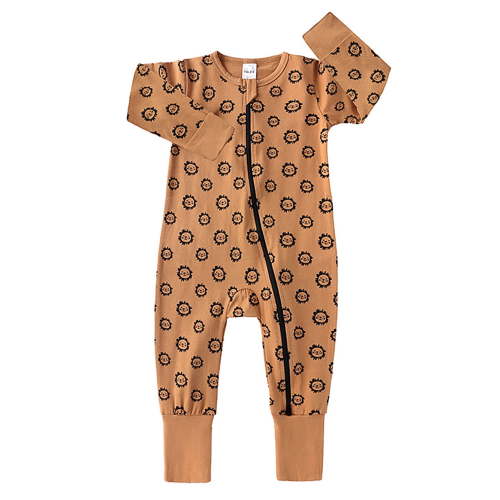 WIBACKER Baby Cotton Long Pajamas for Boys 2 Way Zipper Both Footed and Footless Sleepers