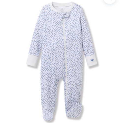 Baby's Pima Romper in Bluehearts